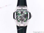 Hublot Masterpiece Hub9006 Manual Movement White Gold Case Green Markers Men Watch